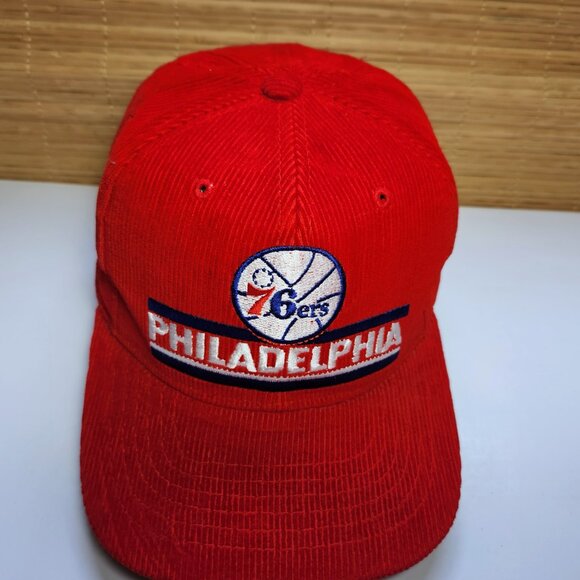 Vintage Philadelphia 76ers Corduroy Hat Cap Ted Fletcher The Classics Snapback - Picture 10 of 11